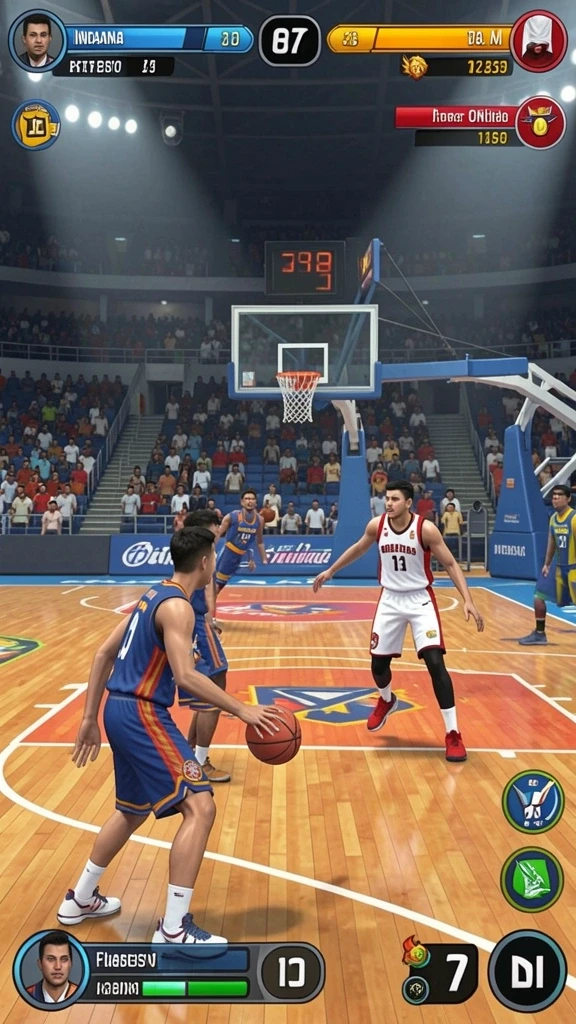 Screenshot menunjukkan interaksi antar pemain dalam mode multiplayer.