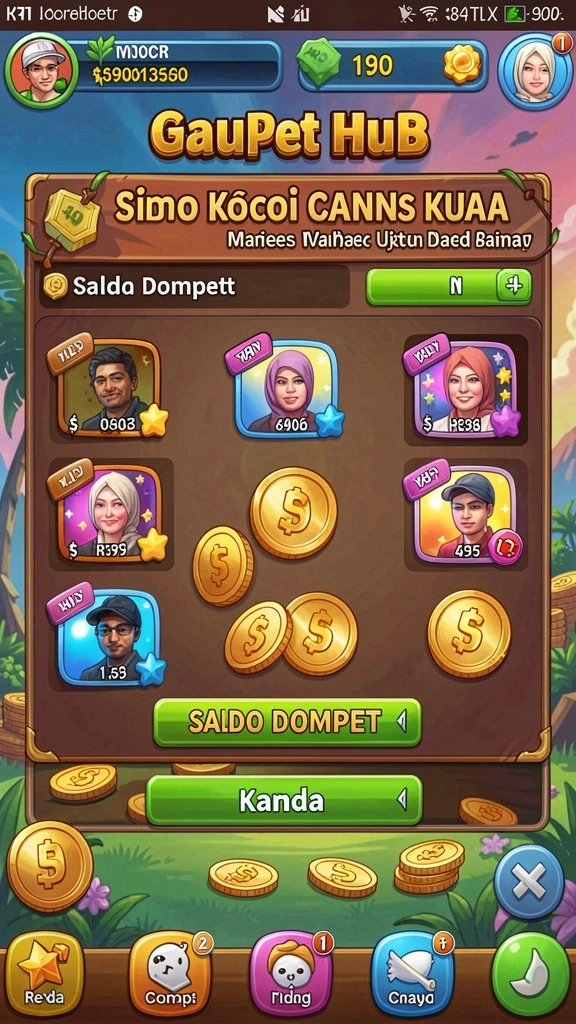 Tampilan awal yang menarik dan penuh warna.