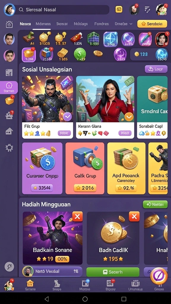 Tampilan awal permainan yang menarik dan intuitif.