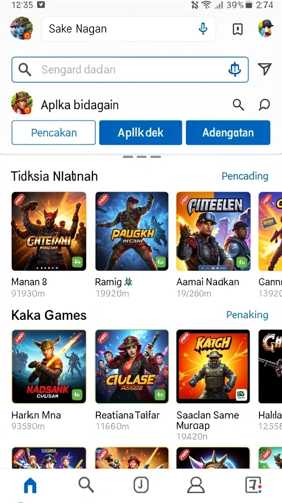 Screenshot menunjukkan karakter utama dalam aksi.