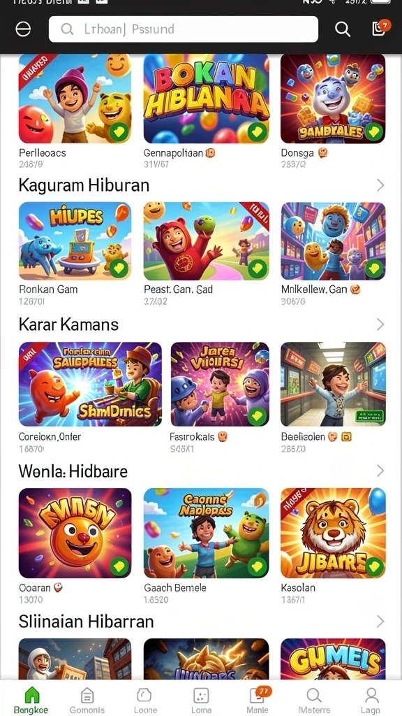 Fitur permainan slot dengan grafis memukau.