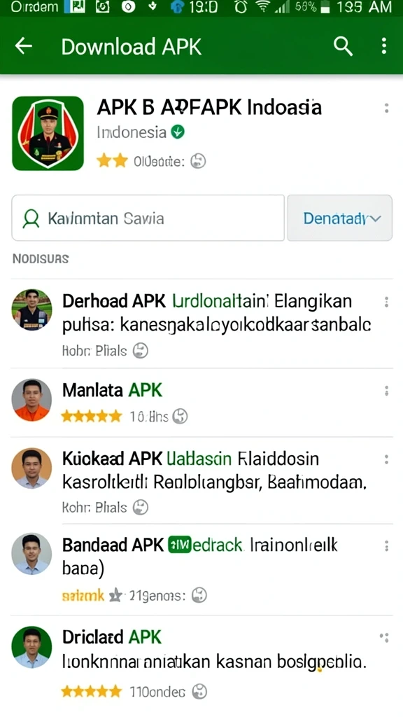 Tampilan menu utama yang menarik dan dinamis.