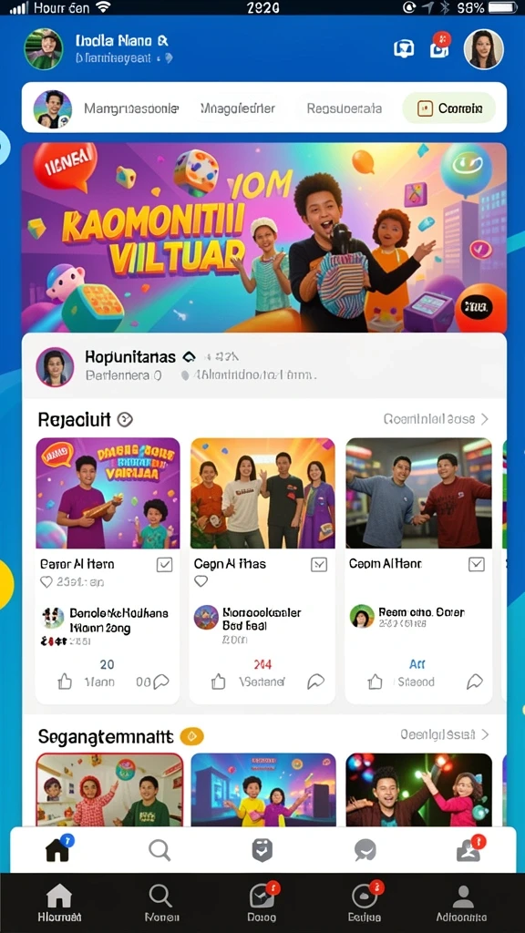 Keseruan permainan dalam setiap tantangan yang dihadapi.