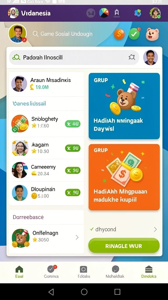 Tantangan level yang semakin mendebarkan.
