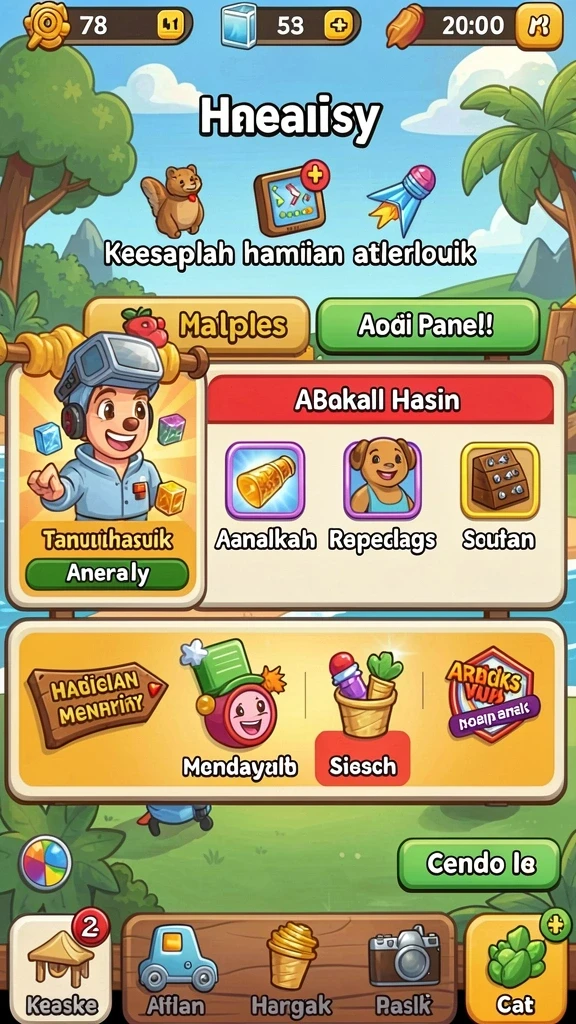 Tampilan antarmuka yang sederhana dan menarik.