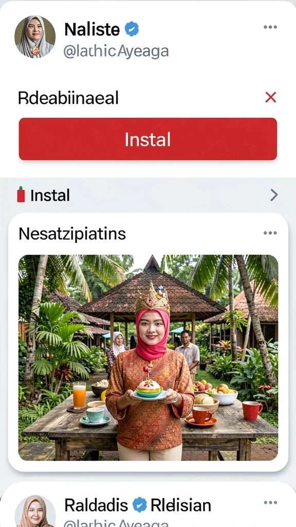 Tampilan antarmuka yang mudah digunakan untuk navigasi.