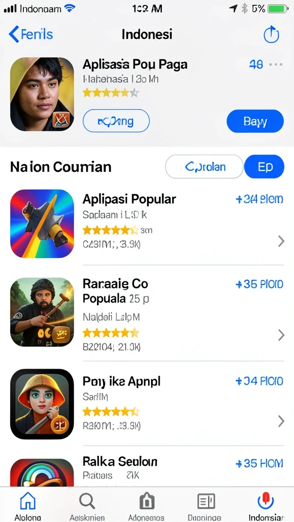 Tampilan awal yang menarik dan user-friendly.