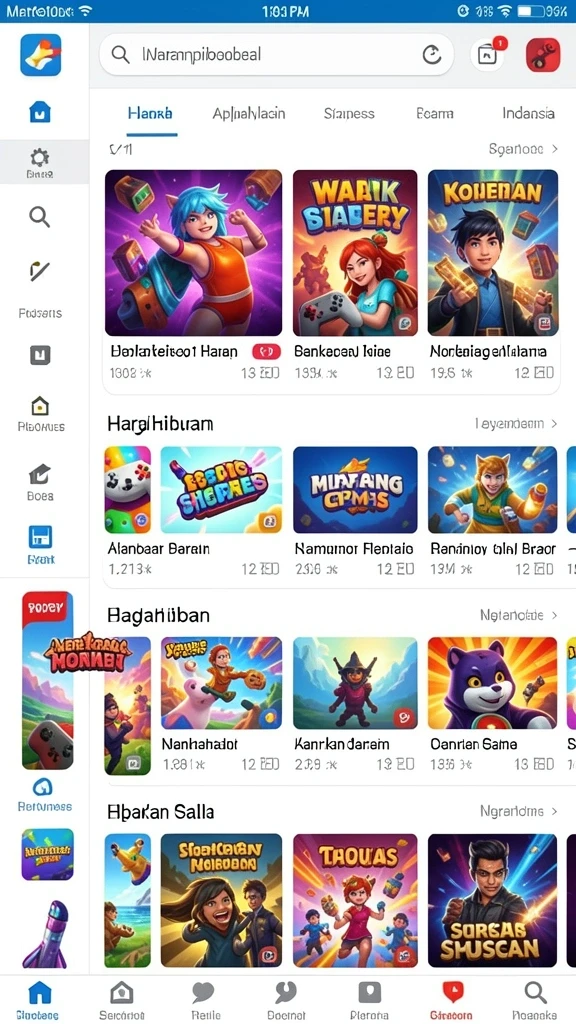 Tampilan antarmuka yang user-friendly dan menarik.
