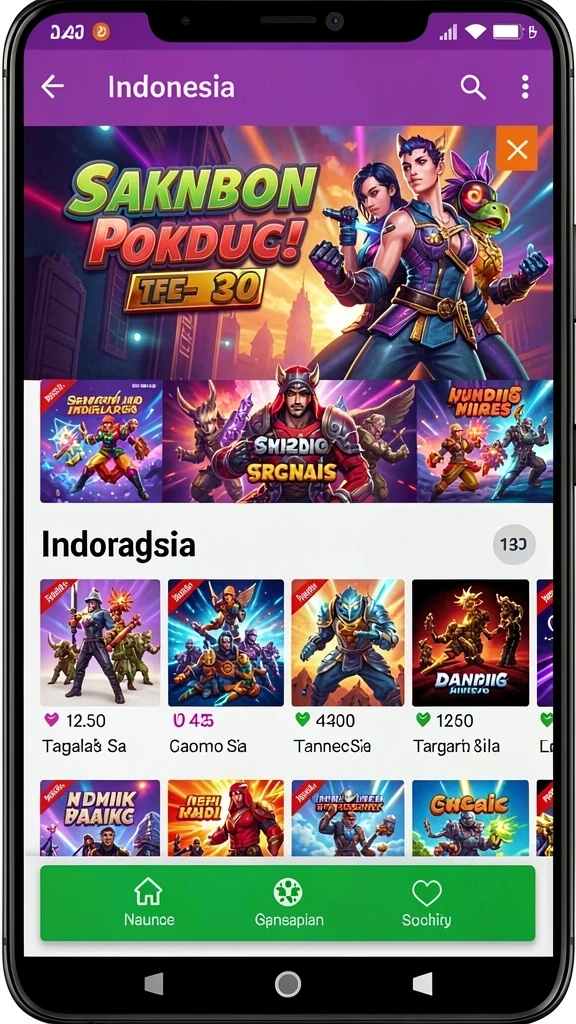 Tampilan antarmuka yang sederhana namun menarik.