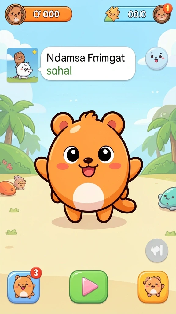 Screenshot menunjukkan tampilan permainan slot yang menarik.