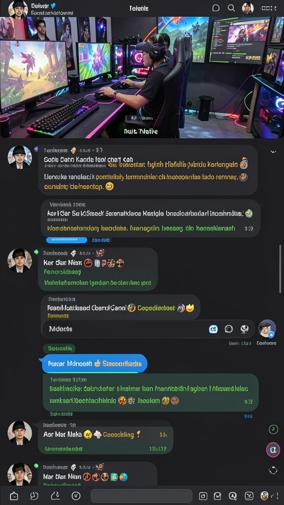 Screenshot menampilkan karakter dengan desain unik dan penuh warna.